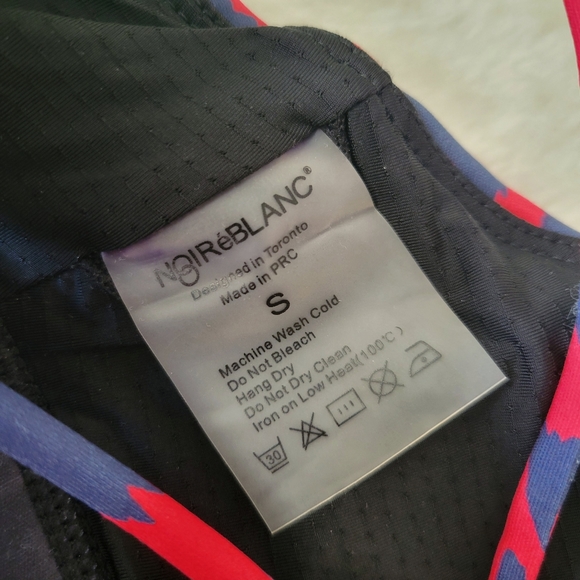 Noire Blanc Leopard Print Sports Bra Size Small - Picture 7 of 8